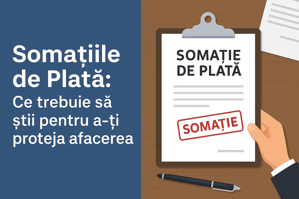 Somațiile de Plată: Ce trebuie să știi pentru a-ți proteja afacerea