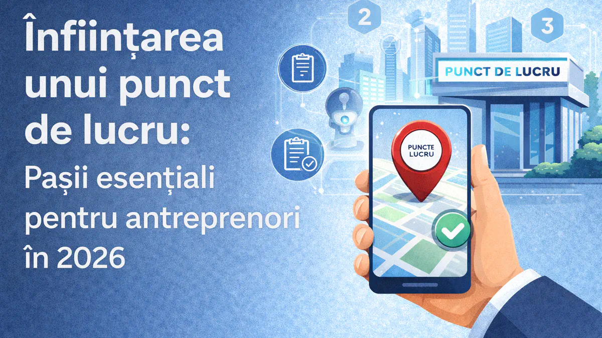 Înființarea unui punct de lucru pașii esențiali pentru antreprenori în 2026